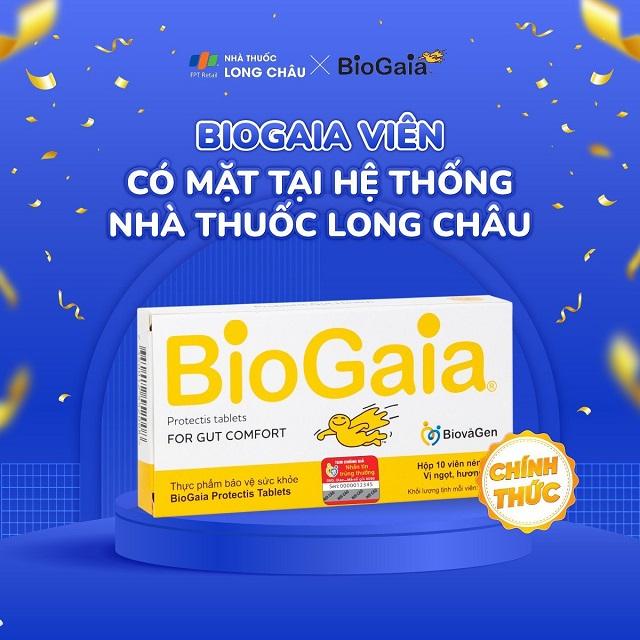BioGaia Viên - Chính thức lên kệ tại 637 nhà thuốc Long Châu