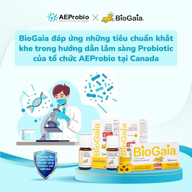 ​BioGaia đáp ứng các tiêu chuẩn khắt khe của tổ chức AEProbio tại Canada