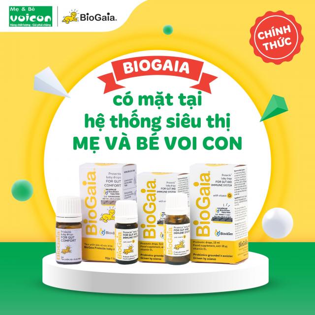 ​BioGaia có mặt tại 2 điểm bán mới - Cửa hàng mẹ & bé Voi Con và Mẹ Ơi